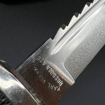 Parade dagger of the fire brigade, 1933 model saw back [Carl Eickhorn] Brand mark  