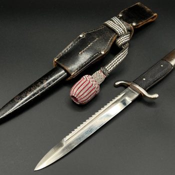 Parade dagger of the fire brigade, 1933 model saw back [FW. Höller] Brand mark  