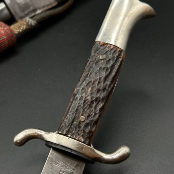 Parade dagger of the fire brigade, 1933 model saw back [Robert Klaas] Brand mark  Stag Grip