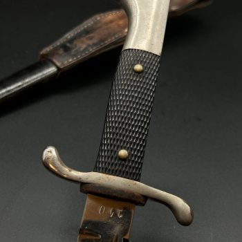 Parade dagger of the fire brigade, 1933 model saw back [Carl Eickhorn] Brand mark  Numbered