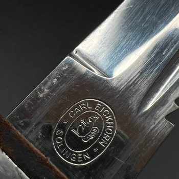 Parade dagger of the fire brigade, 1933 model saw back [Carl Eickhorn] Brand mark  Numbered