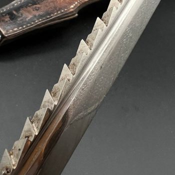 Parade dagger of the fire brigade, 1933 model saw back [Carl Eickhorn] Brand mark  Numbered