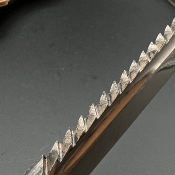 Parade dagger of the fire brigade, 1933 model saw back [H.K.] Brand mark  