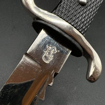 Parade dagger of the fire brigade, 1933 model saw back [WKC] Brand mark  