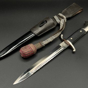 Parade dagger of the fire brigade, 1933 model saw back [Linnenbrugger & Ellermann] Brand mark  