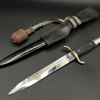 Parade dagger of the fire brigade, 1933 model saw back [Linnenbrugger & Ellermann] Brand mark  