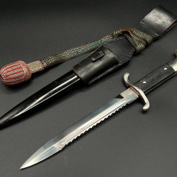 Parade dagger of the fire brigade, 1933 model saw back [E. & F. Horster] Brand mark  