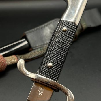 Parade dagger of the fire brigade, 1933 model saw back [E. & F. Horster] Brand mark  