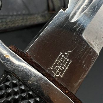 Parade dagger of the fire brigade, 1933 model saw back [E. & F. Horster] Brand mark  