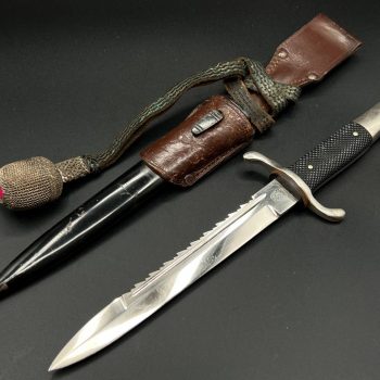 Parade dagger of the fire brigade, 1933 model saw back [Carl Eickhorn] Brand mark  