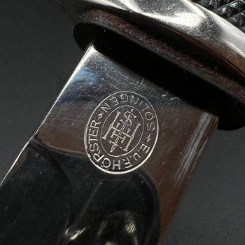 Parade dagger of the fire brigade, 1933 model saw back [E. & F. Horster] Brand mark  