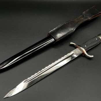 Parade dagger of the fire brigade, 1933 model saw back [Carl Eickhorn] Brand mark  