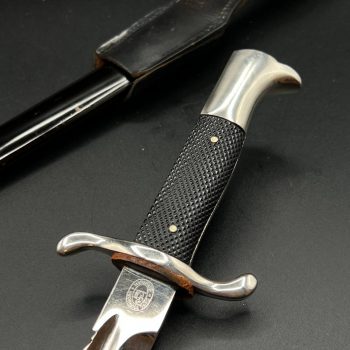 Parade dagger of the fire brigade, 1933 model saw back [Carl Eickhorn] Brand mark  