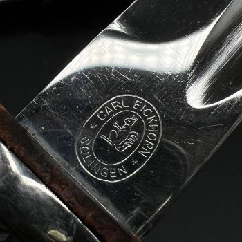 Parade dagger of the fire brigade, 1933 model saw back [Carl Eickhorn] Brand mark  