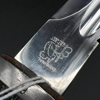 Parade dagger of the fire brigade, 1933 model saw back [Carl Eickhorn] Brand mark  Numbered