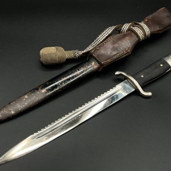 Parade dagger of the fire brigade, 1933 model saw back [FW. Höller] Brand mark  