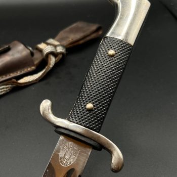 Parade dagger of the fire brigade, 1933 model saw back [FW. Höller] Brand mark  