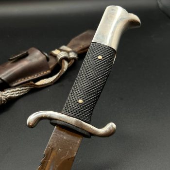 Parade dagger of the fire brigade, 1933 model saw back [FW. Höller] Brand mark  