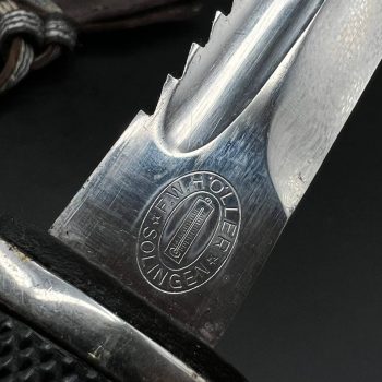 Parade dagger of the fire brigade, 1933 model saw back [FW. Höller] Brand mark  