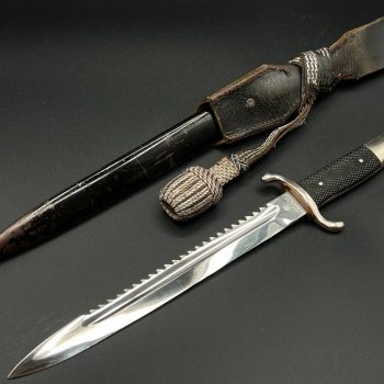 Parade dagger of the fire brigade, 1933 model saw back [J. A. Henckels] Brand mark  Numbered