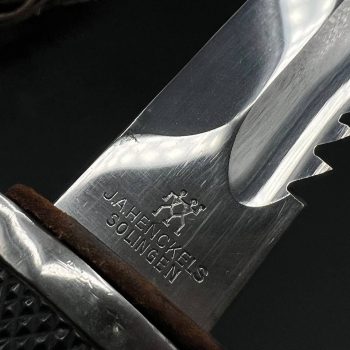 Parade dagger of the fire brigade, 1933 model saw back [J. A. Henckels] Brand mark  Numbered