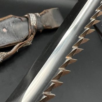 Parade dagger of the fire brigade, 1933 model saw back [J. A. Henckels] Brand mark  Numbered