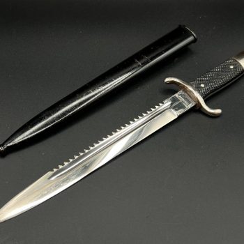 Parade dagger of the fire brigade, 1933 model saw back [HAMMESFAHR CIE.] Brand mark  