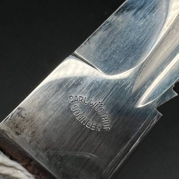 Parade dagger of the fire brigade, 1933 model saw back [Carl Wusthof] Brand mark  