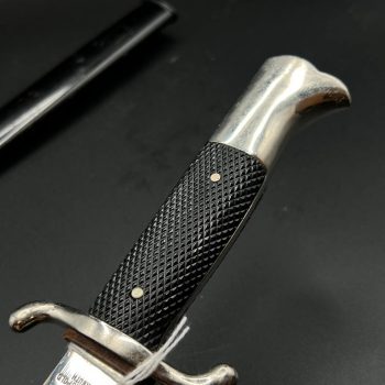 Parade dagger of the fire brigade, 1933 model saw back [Johann Leupold] Brand mark  