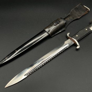 Parade dagger of the fire brigade, 1933 model saw back [FW. Höller] Brand mark  