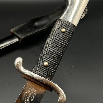 Parade dagger of the fire brigade, 1933 model saw back [FW. Höller] Brand mark  
