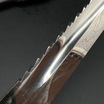 Parade dagger of the fire brigade, 1933 model saw back [Carl Eickhorn] Brand mark  Numbered