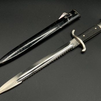 Parade dagger of the fire brigade, 1933 model saw back [J. A. Henckels] Brand mark  Numbered