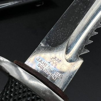 Parade dagger of the fire brigade, 1933 model saw back [J. A. Henckels] Brand mark  Numbered