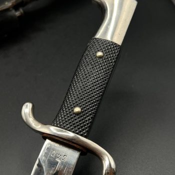 Parade dagger of the fire brigade, 1933 model saw back [J. A. Henckels] Brand mark  Numbered