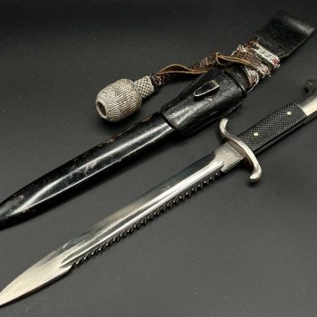 Parade dagger of the fire brigade, 1933 model saw back [J. A. Henckels] Brand mark  Numbered