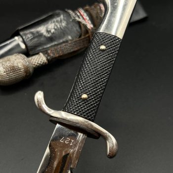 Parade dagger of the fire brigade, 1933 model saw back [J. A. Henckels] Brand mark  Numbered