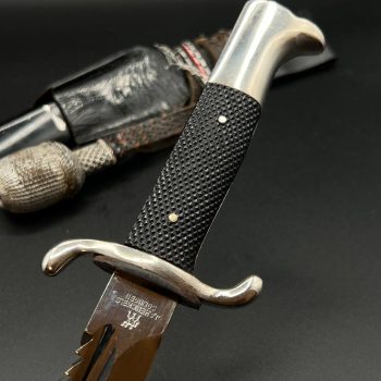 Parade dagger of the fire brigade, 1933 model saw back [J. A. Henckels] Brand mark  Numbered