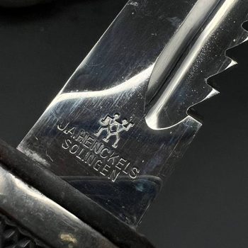 Parade dagger of the fire brigade, 1933 model saw back [J. A. Henckels] Brand mark  Numbered