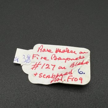 Parade dagger of the fire brigade, 1933 model saw back [J. A. Henckels] Brand mark  Numbered