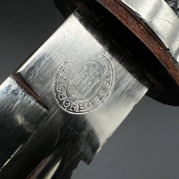 Parade dagger of the fire brigade, 1933 model saw back [E. & F. Horster] Brand mark  