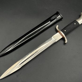 Parade dagger of the fire brigade, 1933 model saw back [Gustav Spitzer] Brand mark  