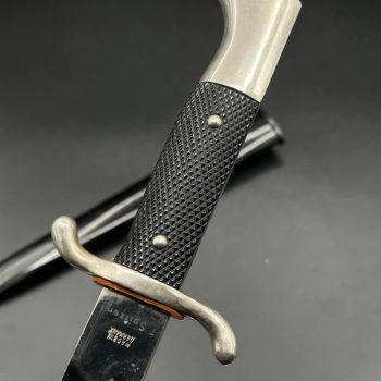 Parade dagger of the fire brigade, 1933 model saw back [Gustav Spitzer] Brand mark  