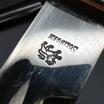 Parade dagger of the fire brigade, 1933 model saw back [Gustav Spitzer] Brand mark  