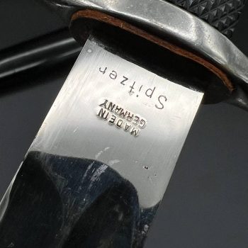 Parade dagger of the fire brigade, 1933 model saw back [Gustav Spitzer] Brand mark  