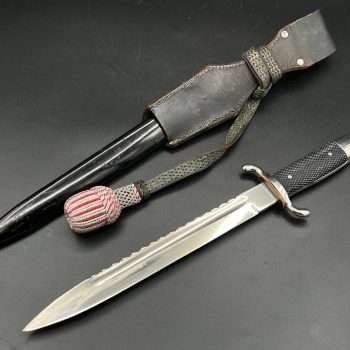 Parade dagger of the fire brigade, 1933 model saw back [WKC] Brand mark  