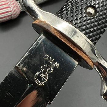 Parade dagger of the fire brigade, 1933 model saw back [WKC] Brand mark  