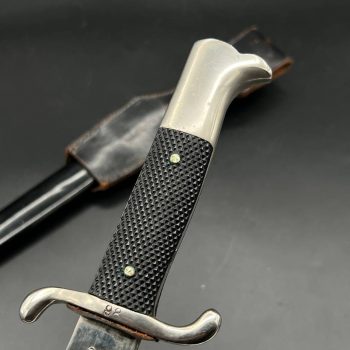 Parade dagger of the fire brigade, 1933 model saw back [Alcoso] Brand mark  Numbered