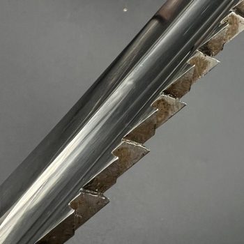 Parade dagger of the fire brigade, 1933 model saw back [Carl Eickhorn] Brand mark  