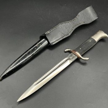 Parade dagger of the fire brigade, 1933 model saw back [Ernst Pack & Sohne] Brand mark  